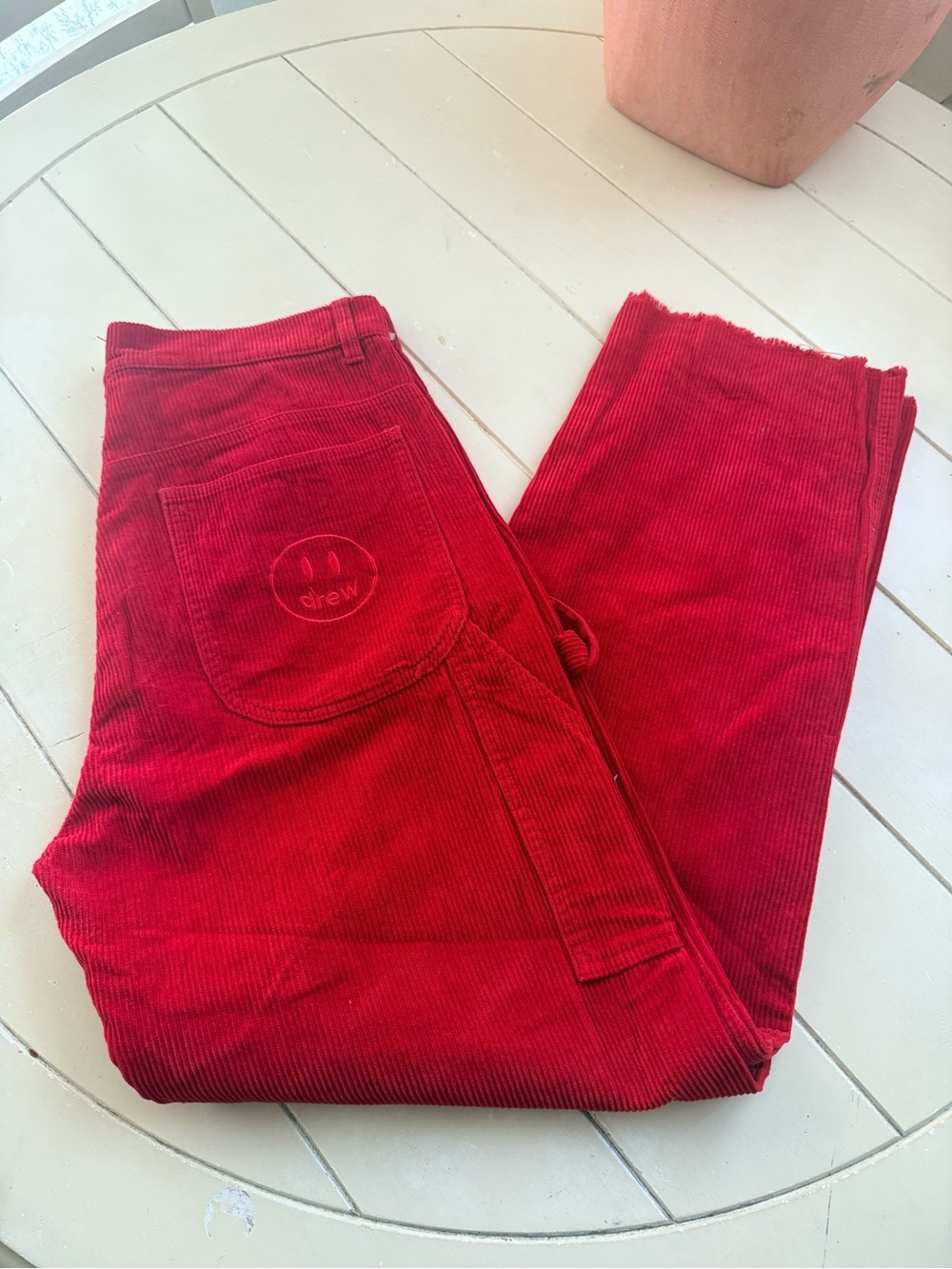 DREW Red Corduroy Relaxed Men’s Jeans - Picture 1 of 3